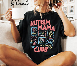 Comfort Colors Autism Mama Club Shirt HG Autism Awareness Shirt HG Autistic Puzzle Tee  Autism Mom Life  Neurodiversity Mothers Day Cool Gift