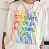Striped Autism Awareness Neurodivergent Collage Celebrate Minds of All Kinds Design  Autism Mom  HG