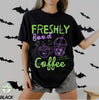 Halloween Coffee Shirt  Freshly Booâd Coffee Tee  Spooky Season Shirt  Cute Ghost Shirt  Skeleton Halloween Coffee Lover Gift  Pumpkin Spice NNA