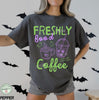 Halloween Coffee Shirt  Freshly Booâd Coffee Tee  Spooky Season Shirt  Cute Ghost Shirt  Skeleton Halloween Coffee Lover Gift  Pumpkin Spice NNA