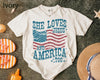 TT She Loves Jesus And America Too Comfort Colors T-shirt  4th Of July Unisex Tshirt  America Independence Tshirt  She Loves Jesus Tee NNA