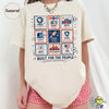 TT Vintage Stamps Protect Democratic Institutions PBS NPR Liberal Fourth of July shirt  National Parks USPS Anti Fascism  Leftist Protest NNA