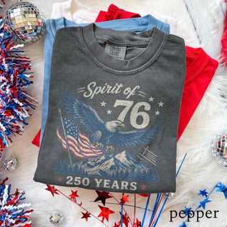 TT USA 250 Anniversary Shirt  Spirit Of 76 Eagle Tee  4th July Patriotic America Shirt  250 Years Freedom Comfort Colors Tee NNA