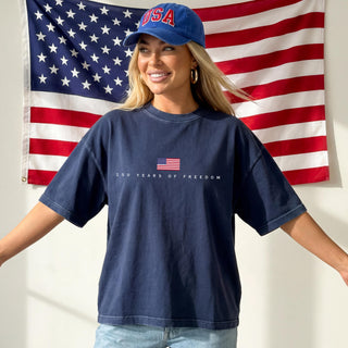 TT 250 Years of Freedom Shirt  Patriotic Comfort Colors Tee  America 250th Birthday Shirt  USA Flag T Shirt  July 4th Graphic Tee  Americana NNA