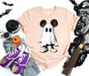 Mouse Friendly Spooky Mouse Ghost T-Shirt  Mouse's Not So Scary Halloween Party 2026 Family Matching Tee  Spooky Season NNA
