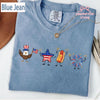 TT Cute 4th Of July Shirt  Patriotic Eagle Star Hotdog Firework Tee  Funny America Shirt  Comfort Colors Unisex USA Tee  Independence Day Gift NNA