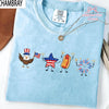 TT Cute 4th Of July Shirt  Patriotic Eagle Star Hotdog Firework Tee  Funny America Shirt  Comfort Colors Unisex USA Tee  Independence Day Gift NNA