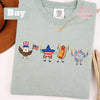 TT Cute 4th Of July Shirt  Patriotic Eagle Star Hotdog Firework Tee  Funny America Shirt  Comfort Colors Unisex USA Tee  Independence Day Gift NNA