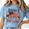 TT Comfort ColorsÂ® 250 Years Flag & Poppies Shirt  Patriotic Floral T-Shirt  God Shed His Grace on Thee Tee  250th Anniversary Shirt NNA