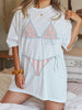 TT Retro America 4th Of July Shirt Preppy Bikini Top Fourth of July Tshirt Trendy Oversized USA Tee Aesthetic Patriotic Shirt Comfort Colors NNA