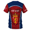 Norway 3D HFN T-Shirt Custom Name Viking Patriotic Shirt