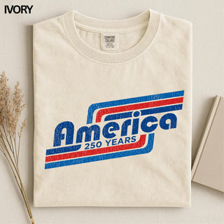 TT American Flag Shirt  250 Years USA Graphic Tee  Patriotic Vintage Style T Shirt  Independence Day Top for Men and Women NNA
