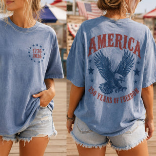 TT Comfort Colors America Eagle Shirt  250th Anniversary Tee  Patriotic Western Shirt  250 Years of Freedom T-Shirt  Fourth of July Shirt NNA