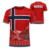 Norway HFN Shirt Norwegian Flag Tee Viking Fjord Nordic Soccer Jersey Gift for Men