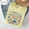 TT Comfort ColorsÂ® The Summer USA Turned T-Shirt  America 250th Birthday Shirt  4th Of July Shirt NNA