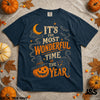 It's The Most Wonderful Time Of The Year Halloween Shirt  Spooky Season Pumpkin Ghost Tshirt  Vintage Witchy Fall Graphic Gift NNA