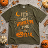 It's The Most Wonderful Time Of The Year Halloween Shirt  Spooky Season Pumpkin Ghost Tshirt  Vintage Witchy Fall Graphic Gift NNA