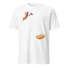 TT Hotdog Freedom Dive Funny Uncle Sam Hot Dog Jumping Into Bun T-Shirt  Funny Hot Dog Jumping Into Bun  4th of July Hot Dog  Patriotic BBQ NNA
