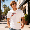 TT Hotdog Freedom Dive Funny Uncle Sam Hot Dog Jumping Into Bun T-Shirt  Funny Hot Dog Jumping Into Bun  4th of July Hot Dog  Patriotic BBQ NNA