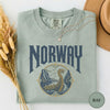 Norway Heritage Fjord HFN Tee Vintage Viking Longship Travel Shirt Retro Norwegian Souvenir Gift Norway Ancestry Vacation Lover Tee