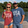 TT USA Flag Shirt  Vintage Comfort Colors Fourth of July T-Shirt  America Tee NNA
