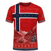 Norway HFN Shirt Norwegian Flag Tee Viking Fjord Nordic Soccer Jersey Gift for Men