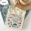TT Comfort ColorsÂ® The Summer USA Turned T-Shirt  America 250th Birthday Shirt  4th Of July Shirt NNA