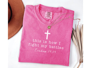 Christian Shirt Breast Cancer Awareness  HG Comfort Colors Womens Cancer Fighter Bible Verse Tshirt  Chemo Warrior Gift