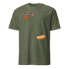 TT Hotdog Freedom Dive Funny Uncle Sam Hot Dog Jumping Into Bun T-Shirt  Funny Hot Dog Jumping Into Bun  4th of July Hot Dog  Patriotic BBQ NNA