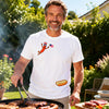 TT Hotdog Freedom Dive Funny Uncle Sam Hot Dog Jumping Into Bun T-Shirt  Funny Hot Dog Jumping Into Bun  4th of July Hot Dog  Patriotic BBQ NNA