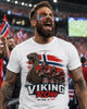 Norway Soccer HFN Shirt Viking Row Tee Norway Jersey Norwegian Football Fan Shirt Nordic Viking Gift 2026 Soccer Fan Tee