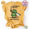 Disability Rights or I fights Huzzah Frog Meme Funny Neurodiversity shirt  Autism Awareness  Disability Rights  Autism Pride Support Ally Te HG