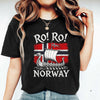Ro Ro Norway Viking Ship HFN Shirt Norwegian Soccer Fan Tee Norway Football Supporter Gift Nordic Viking Sports Shirt
