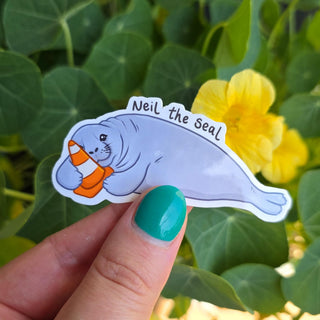 Neil the Seal HFN Vinyl Sticker - Elephant Seal