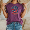 NORGE RO! RO! Norway Flag HFN Shirt Norwegian Pride Tee Norge Football Fan T-Shirt Viking Nordic Supporter Gift Grunge Norway Tee Men's Gift