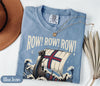Viking Longship HFN T-Shirt with Dragon Head and Waves - Row Norway Graphic Tee for Norse History & Lore Lovers