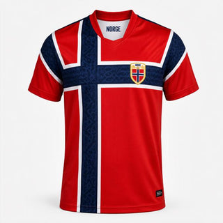 Norway HFN Football Jersey 2026 | Nordic Flag Soccer Shirt | Red Norway Fan Jersey | Unisex Football Gift for Men & Women