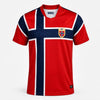 Norway HFN Football Jersey 2026 | Nordic Flag Soccer Shirt | Red Norway Fan Jersey | Unisex Football Gift for Men & Women
