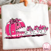 Tackle Breast Cancer Cute Football Coquette Doodle Design  Pink Ribbon Awareness Graphic  Breast Cancer Shirt HG