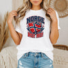 NORGE RO! RO! Norway Flag HFN Shirt Norwegian Pride Tee Norge Football Fan T-Shirt Viking Nordic Supporter Gift Grunge Norway Tee Men's Gift