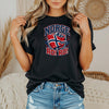 NORGE RO! RO! Norway Flag HFN Shirt Norwegian Pride Tee Norge Football Fan T-Shirt Viking Nordic Supporter Gift Grunge Norway Tee Men's Gift