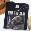 Comfort Colors Vintage Neil The Seal Become Ungovernable HFN Shirt Funny Animal Meme T-Shirt Retro Tasmania Elephant Seal Graphic Tee Streetwear Shirt