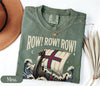 Viking Longship HFN T-Shirt with Dragon Head and Waves - Row Norway Graphic Tee for Norse History & Lore Lovers