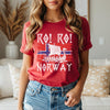 RO RO Norway HFN Shirt Viking Ship Shirt Norway Football Fan Tee Scandinavian Viking Row Shirt Nordic Longship T-Shirt Viking Gift