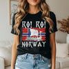RO RO Norway HFN Shirt Viking Ship Shirt Norway Football Fan Tee Scandinavian Viking Row Shirt Nordic Longship T-Shirt Viking Gift