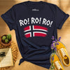 Ro Ro Ro Norway HFN Shirt Funny Norwegian Flag Tee Viking Soccer Fan Gift Norway Football Supporter Shirt for Men Women
