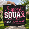 Custom Breast Cancer Support Squad  Personalized Team Name  Pink Ribbon Awareness Shirt HG Design  Breast cancer gifts  HG