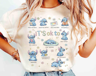 Cute Stitch Itâs Ok To Be Different Autism Stitch Shirt HG Autism Acceptance Lilo & Stitch Tee  Special Education Teacher Tee  Neurodiversity