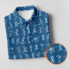 Prostate Cancer Blue Ribbon Stick Figure Shirt  Cancer Survivor Shirt  Cancer Awareness Shirt  Men's Golf Polo Shirt HG