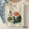 Vintage Loon Lake Nature L3N Shirt, Retro Wildlife Bird Graphic Tee, Classic Forest Lake Landscape Top, Comfort Colors® Outdoor Gift